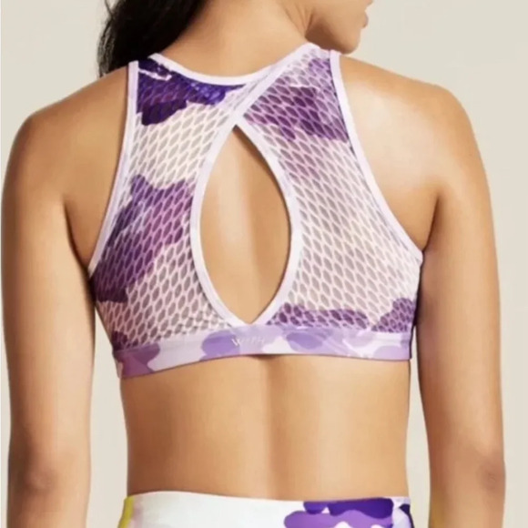 Peloton Camo High Neck Sports Bra • Sz L - Picture 4 of 4